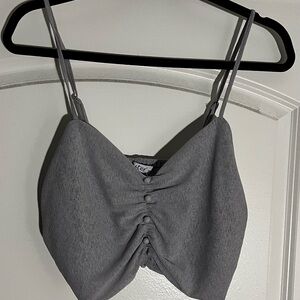 Cute Grey Crop Top